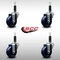 Service Caster 3.5'' SS Solid Poly Wheel Swivel 1'' Expanding Stem Caster Set, 4PK SCC-SSEX20S3514-SPUS-1-4 - alternate 4